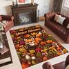 Fox Theme Crystal Velvet Floor Rug Personalized Custom Name Text Warm Carpet Home Decoration