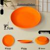 Melamine Round Plate: Porcelain-Look, Two-Color, for Commercial Use In Restaurants and Buffets - Perfect for Fast Food, Rice Bowls, and Cold Dishes.