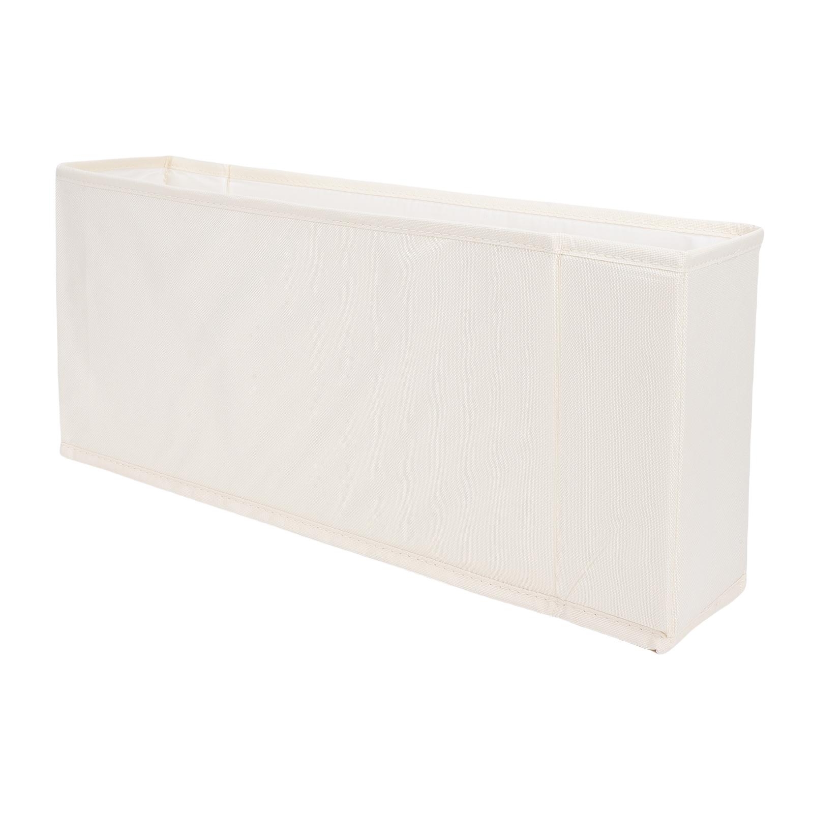

Narrow Storage Basket 600D Oxford Cloth Water Proof Rectangular Slim Storage Bin Closet with Handle for Shelves