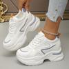 Inner Height Increase Casual Sports Shoes 22 Spring and Summer New Mesh Breathable Thick-soled Dad Shoes Are Small