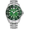 Montre - Acier Vert - Citizen - BN0269-50W
