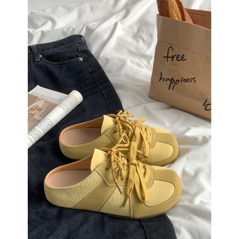 Summer New Thick-soled Half-slippers Women's One-pedal Bag Head Slippers 3752