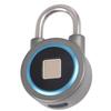 Fingerprint Padlock Bluetooth App Control IP65 Waterproof Safety Electronic Lock for Locker Drawer Office Gym Blue