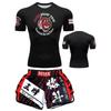 MMA Boxing T-Shirt With Tiger Head Print Mens Short Sleeve Gym Training Top Fitness Muay Thai Practice