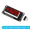 TM1637 4 Digit LED Display Module 0.36 Inch Dimmable Black Face Digital Tube Red Green Yellow Blue White