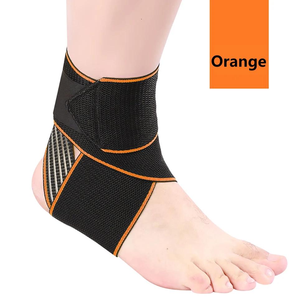 1Pcs Professional Sports Ankle Strain Wraps Bandages Elastic Weave Ankle Support Brace Protector For Fitness Running Basketball