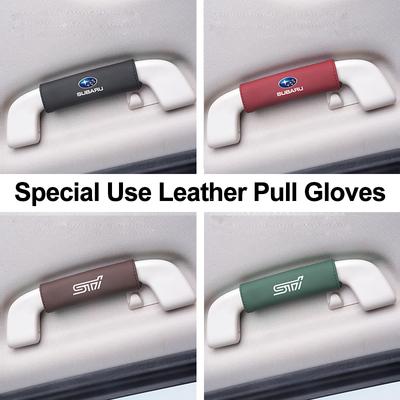 1Pcs Subaru Car Interior Handle Protection Cover Roof Pull Gloves For STI Legacy Crosstrek WRX Tribeca Outback Forester Impreza Fu8