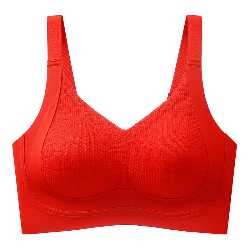 

Бесшовный женский спортивный бюстгальтер: Большая поддержка груди, без стального кольца, антипровисание, прохладный комфорт, жилетный стиль 3XL (160-180 lbs, 42/95BCD)