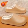 Waterproof and non-slip slippers winter new velvet warm thick bottom home couple baotou cotton mop