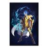 Decorazione murale giapponese classica Anime Saint Seiya in oro Poster su tela e stampe artistiche da parete per la decorazione della casa moderna