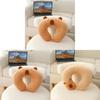 U Shaped Plush Water Buffalo Pillow With Pp Cotton For Office Travel Napping Comfort