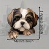DK121# The Shih Tzu Dog Watches You Car Decals Bumper Window Stickers Car Accessories Waterproof Vinyl Material