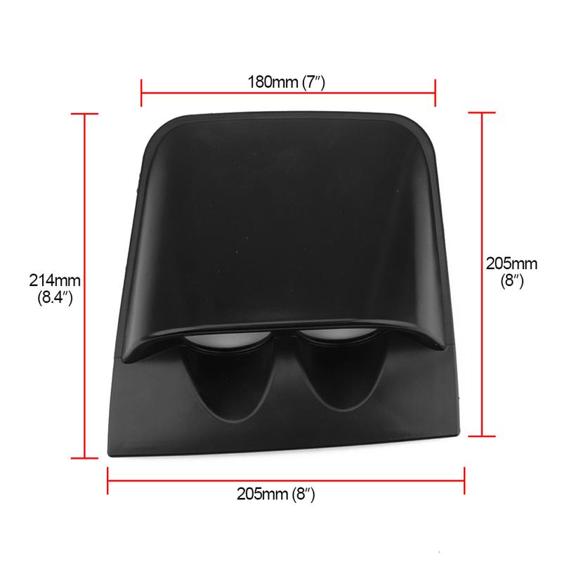 Universal 2 inch 52mm dash board dual Triple gauge pod black carbon Fiber color Gauge Pod Mount Holder