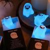 Miniature Ghost Figurines Glow Dark Halloween Decorations Assorted Glow Dark Mini Ghost Figurines for Halloween Party Favors