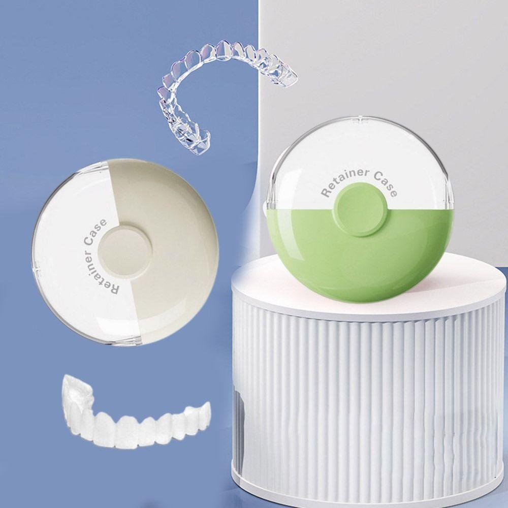 3Pcs Sealed Magnetic Orthodontic Retainer Lightweight Fake Teeth Case Mouthguard Case  for Home