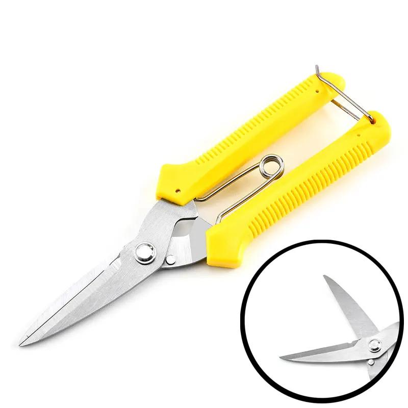 190mm Straight Head Pruning Shears Non-slip HandleStainless Steel Outils Manuels Household Bonsai Garden Scissors Pruing Shear