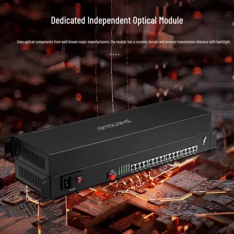 Shenwei 16-Channel Digital Telephone Fiber Optic Transceiver