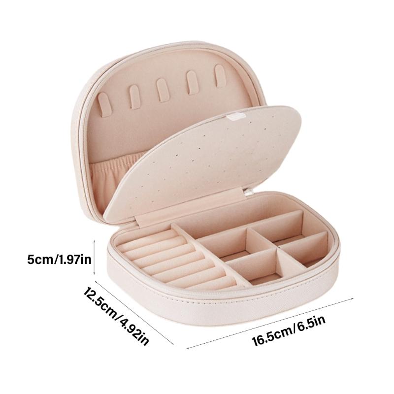 Elegant Jewelry Organization Case Professional Jewelry Storage Holder Box Practical Leather Case for Safekeeping