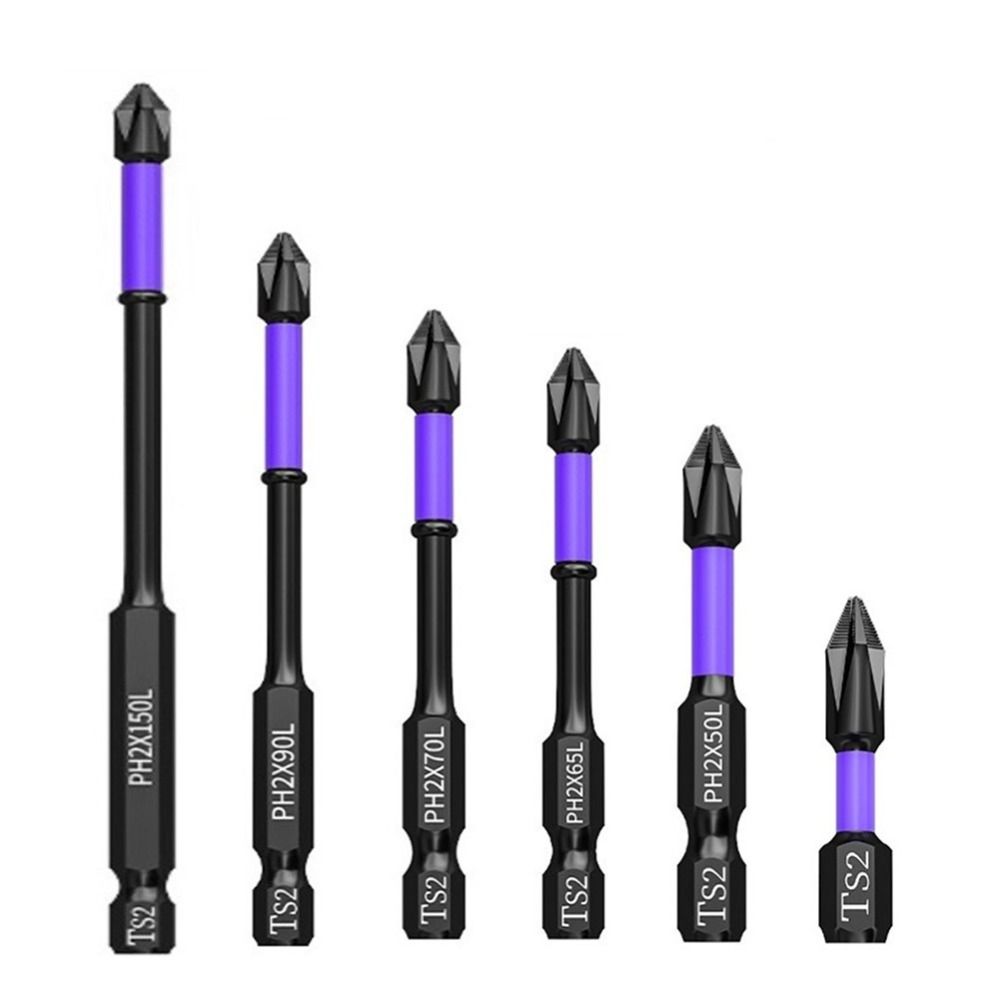 High Hardness Cross Bit Magnetic PH2 Screwdriver Bits 25-150mm Batch Head Power Hand Tools