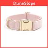 Pet Collar Dog Necklace Nonexpandable With Gold Buckle For Small To Large Dogs