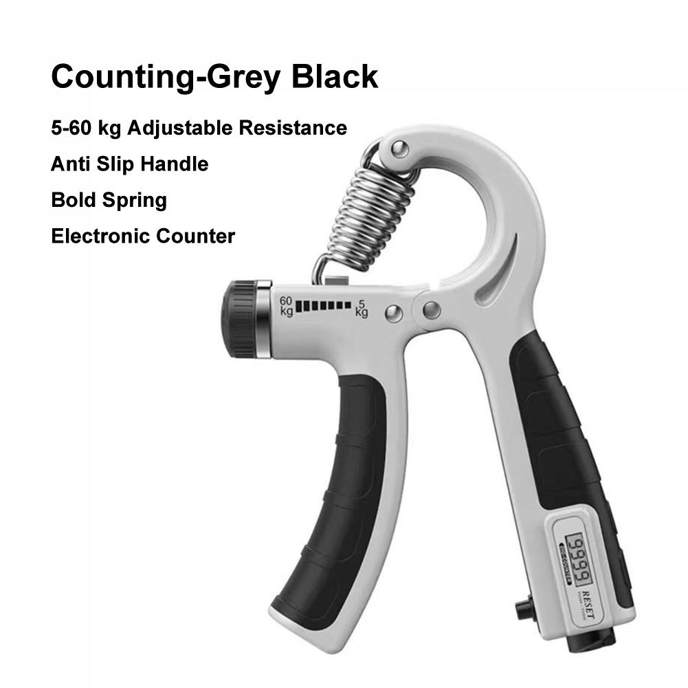 Adjustable Hand Grip Strengthener 5-60Kg Hand Grip Trainer Featuring Counter For Wrist As Well As Hand Exerciser Muscles Building Fitness Training