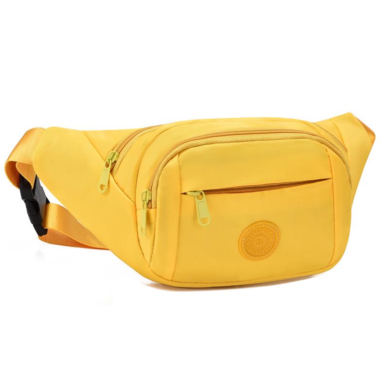 

Женская поясная сумка кроссбоди: Водостойкий, Цветной, Большая вместимость для телефона и наличных жёлтый