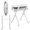 2-in-1 Foldable Dog Bathtub with Stand, Portable Pet Washing Station for Small Medium Dogs