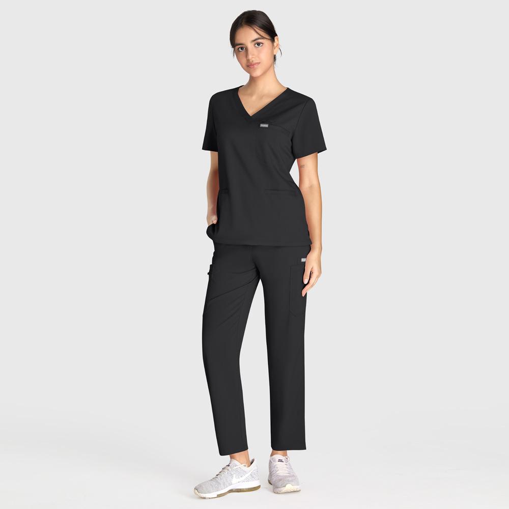 Hospital Doctor Hand Wash Short Sleeve Set V-Neck Fashion Women'S Casual Wear Pet Hospital Hand Wash