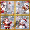 Christmas Window Stickers Set, Static Cling Glass Décor for Home