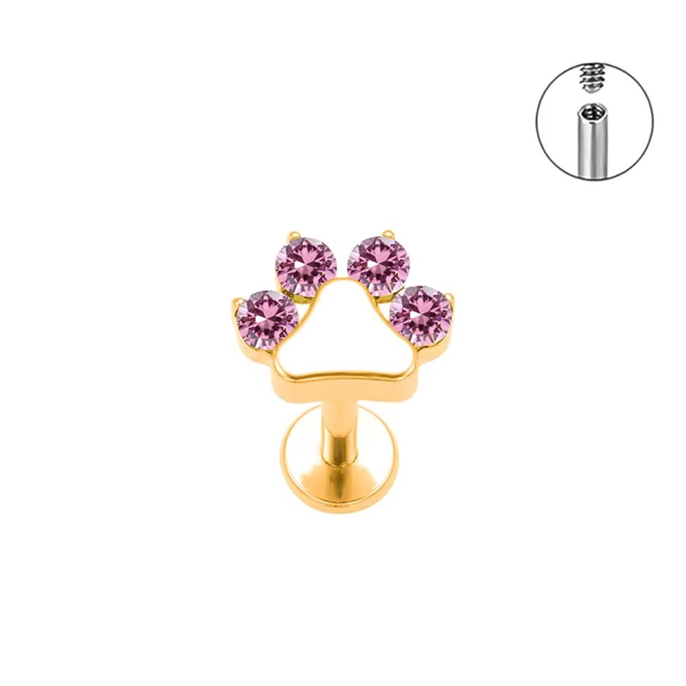 Официальный PUTITUP F136 Высококачественный Титановый Сплав Цирконий Комплект Серьги-Гвоздики Модные Серьги для Хряща Уха Губы Пирсинг Тела Украшения 16G 1.2x4mm&Geometric&Earrings&Ears