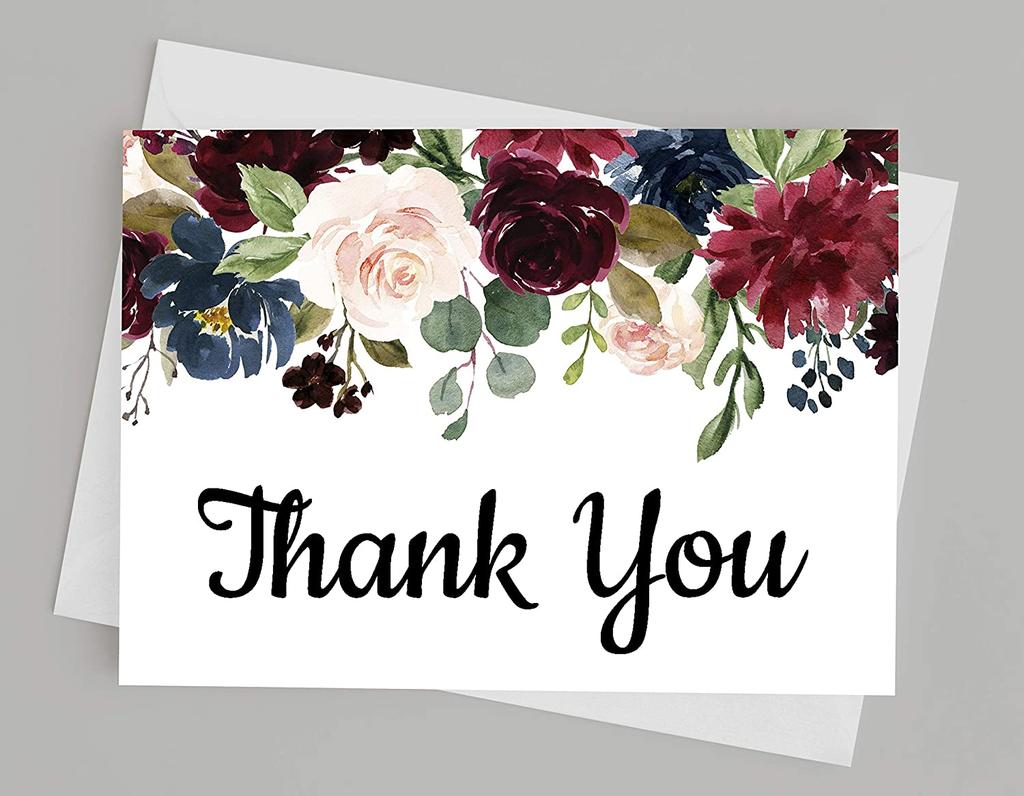 Drága szuvenír babazuhany köszönőlevelek Hajtogatott üres üdvözlőlap fehér borítékokkal - 36