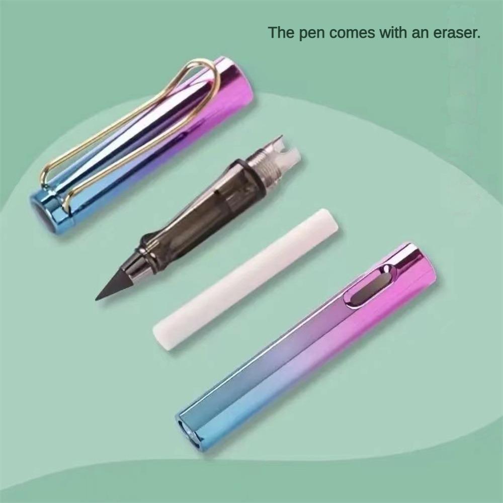 Endless Eternal Pencil with Free Eraser No Need Sharpening for Smooth Writing Drawing School Office Stationery Accessories