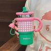 2024 High-Value Large Capacity Coffee Thermos with Handle and Straw for Girls
