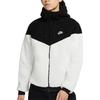 Nike Veste d'échauffement décontractée Windrunner en polaire sherpa pour homme, Vestes Blanc cassé DD0300-016