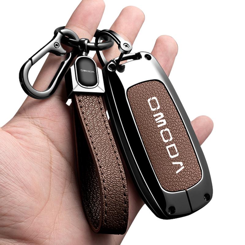 Zinc Alloy Car Key Case For Chery Omoda C7 7 Shs Phev   Accessories Keychain Remote Decoration Cover Shell Housing Holde