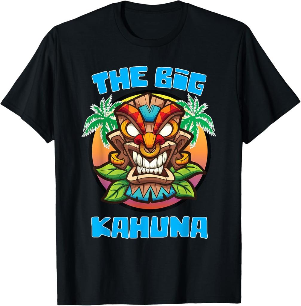 Tiki Bartender Kahuna Tropical Drinks Cocktails Luao Party TShirt Tiki Graphic T Shirts Men Clothing Cotton Streetwear Camisas