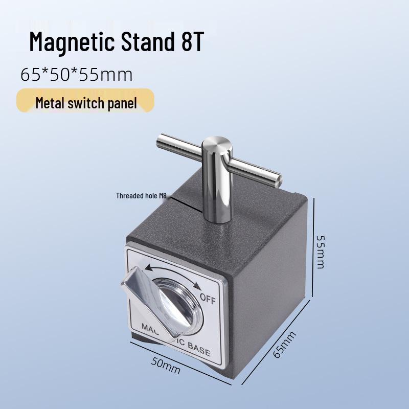 V-Shaped Magnetic Base Stand for Wire EDM, Strong Magnet with Triangular Design in Sizes 6T-12T