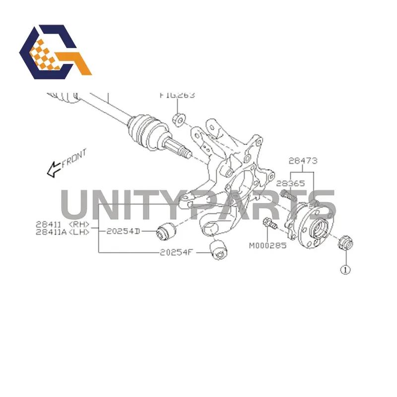Rear Wheel Hub Bearing Assembly For Subaru Tribeca B9 H6 3.0 3.6 05-14 28473-XA00B 28473-XA00A 512328 28473XA00B 28473XA00A