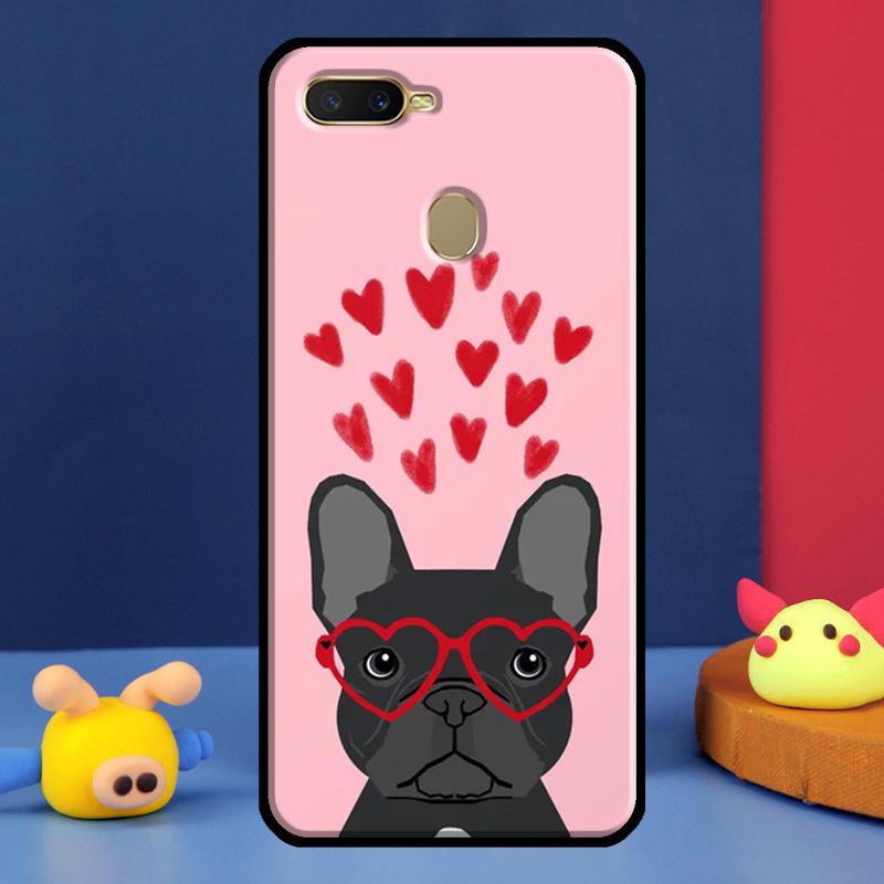 Cute French Bulldog For Oppo A54 A57 S A78 A58 A98 A5 A9 A91 A15 A16 A17 A52 A72 A76 A96 A74 A94 A77 Phone Case