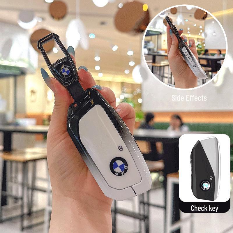 

2024 Чехол для ключа BMW для X1, 5 серии, 7 серии, X2, X5, X6, X7, i7, i5, iX1 - Женский чехол для ключа с пряжкой