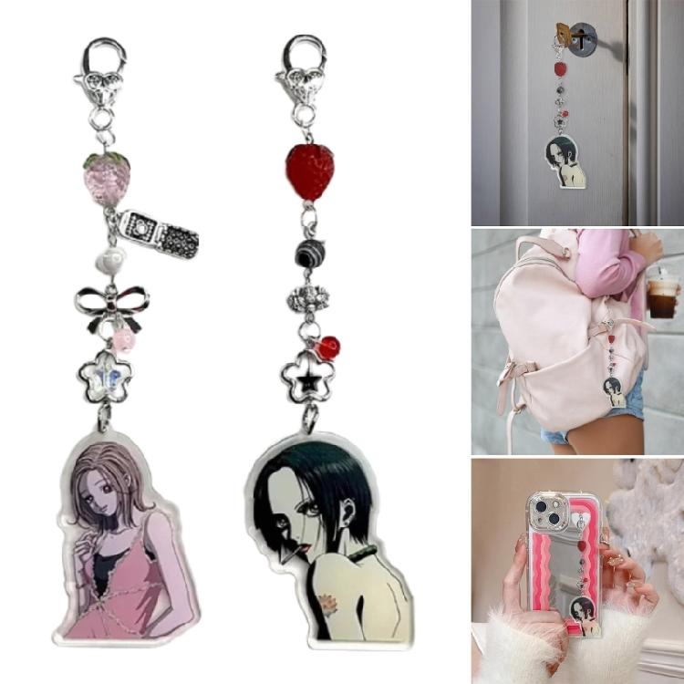 Akrylowy Stop Akcesorium do Telefonu Mobilny Łańcuszek Ozdoba Łatwy do Noszenia Urok Wisiorek do Torby dla Modnej Młodzieży