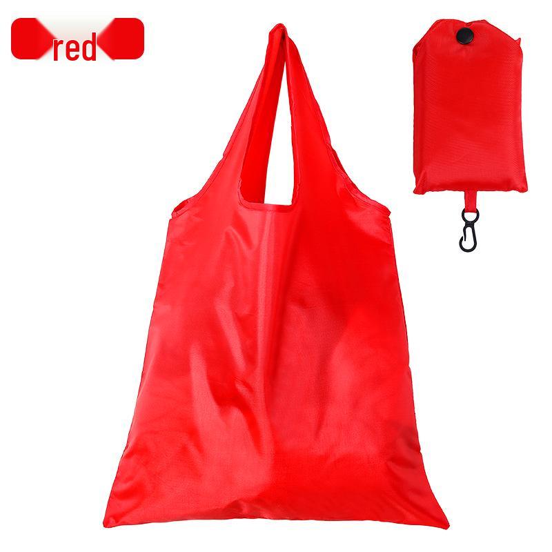 

Складная экологичная сумка-тоут большой вместимости с логотипом на заказ красный