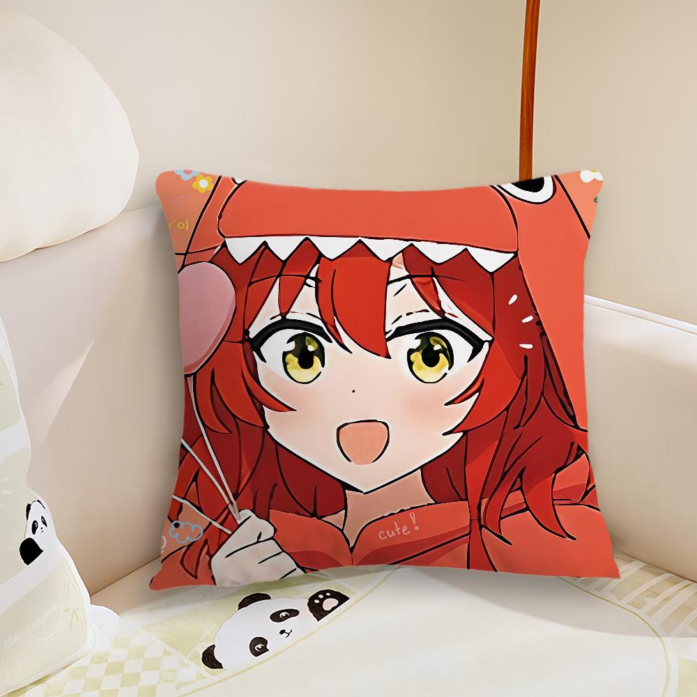 Comic BBocchi The Rock cushion cover Pillow Case Plush Fabric Soft Double Sided Print Sofa Cushion Cover Throw Pillow Covers