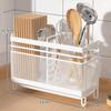 Stainless Steel Wall-Mounted Chopstick and Spoon Holder