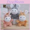 Porte-clés Âne en Peluche Adorable Jouet Animal en Peluche Doux Poupée Âne Mignonne