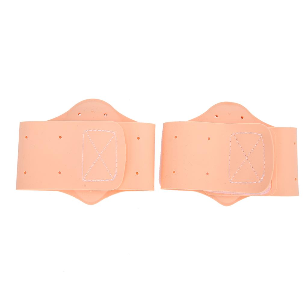 2Pcs Shoe Insole Arch Support Pad Silicone Flatfoot Corrector for Plantar FasciitisSkin Color