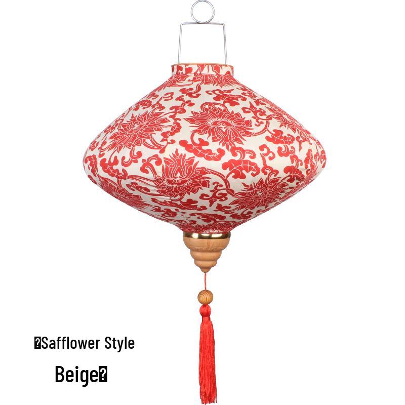 Antique Pattern Waterproof Chinese Lantern for Outdoor Balcony Decoration