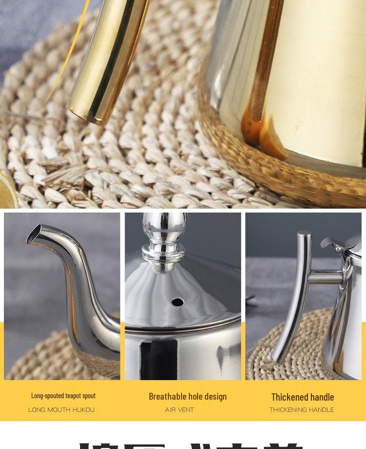 Stainless Steel Kashi Coffee & Teapot with Filter for Induction Cookers