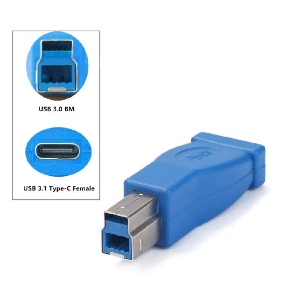 Adaptor Convertor de Transfer Date USB Tip C Femelă la USB 3.0 B Masculin pentru Imprimantă Scanner Hard Disk Extern Conector Laptop