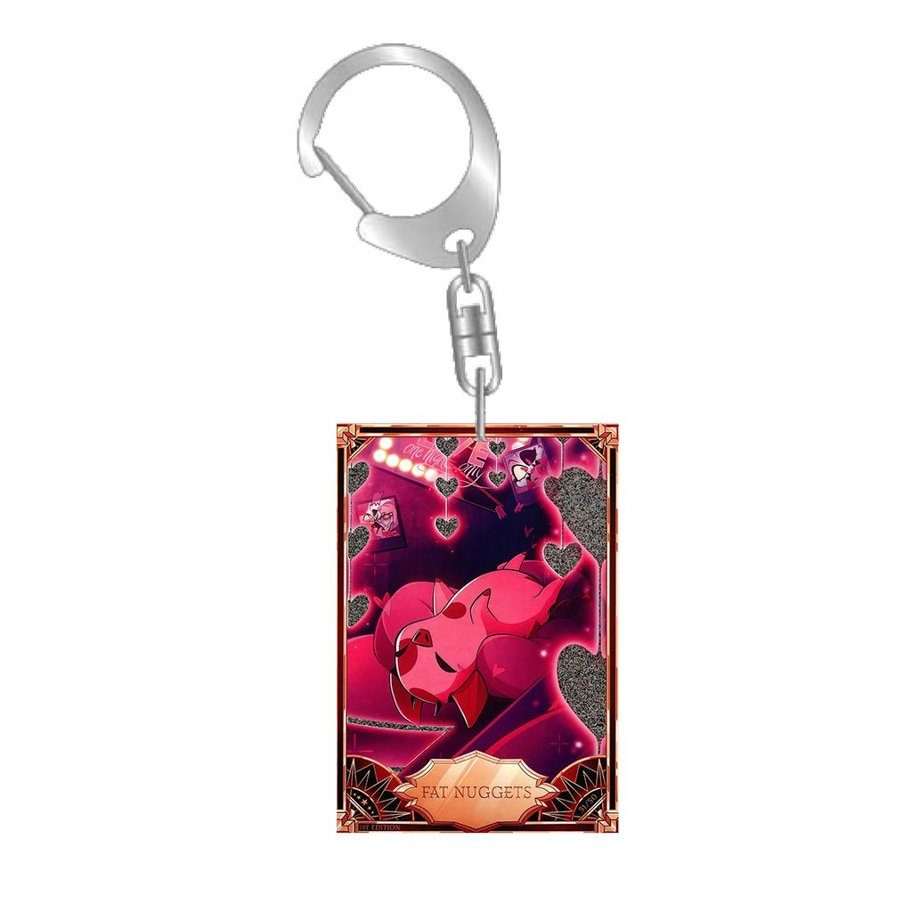 Anime Cartoons Acrylic Key Chain for Abel Peppermint 3 Vees Alastor Fat Nuggets Card Key Buckle Self-Made Student Bag Pendant
